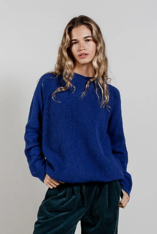 ATLANTA Wool Blend Jumper - Navy