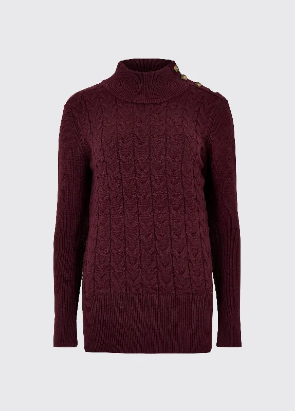 Claremont Women’s Sweater - Ox Blood