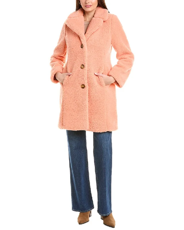 Ellen Tracy Cozy Teddy Coat