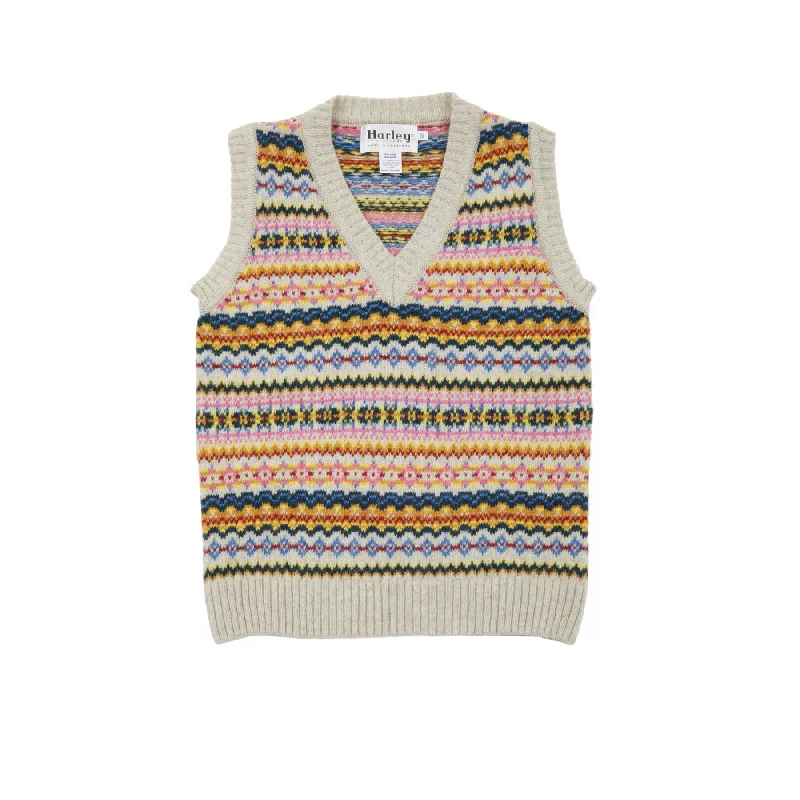 Harley Women's Fair Isle Slipover in Putty