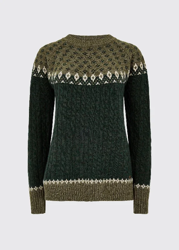 Thornfield Women’s Fair Isle knit - Olive