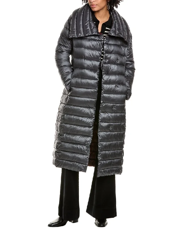 Via Spiga Belted Puffer Coat