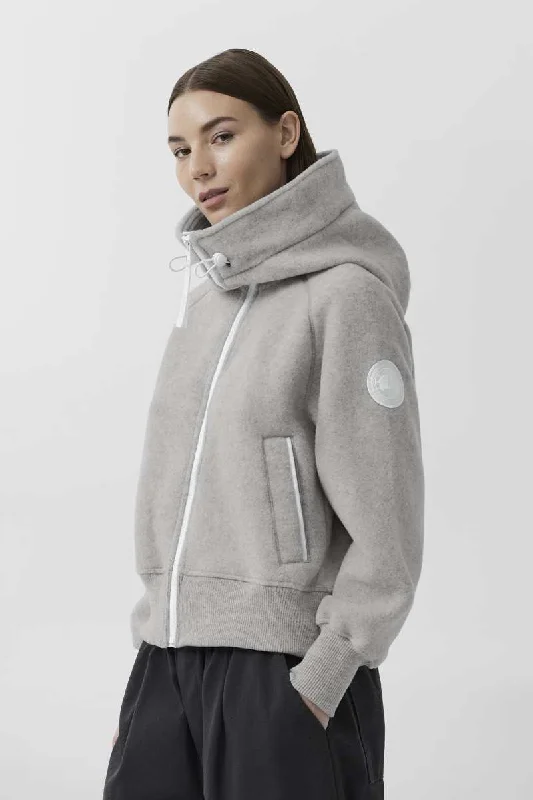 Womens Chilliwack Fleece Bomber - Silverbirch Heather