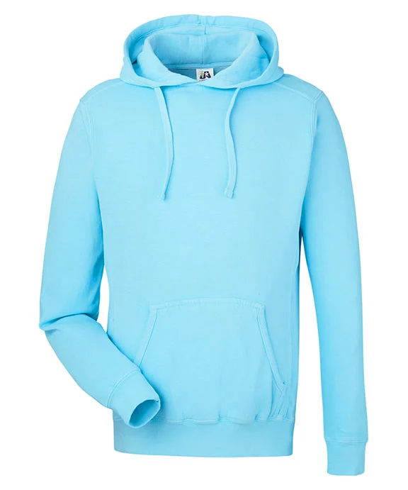 8730JA - J America Unisex Pigment Dyed Fleece Hooded Sweatshirt