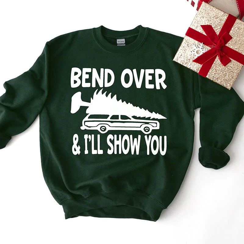 Bend Over And I'll Show You Christmas Crewneck