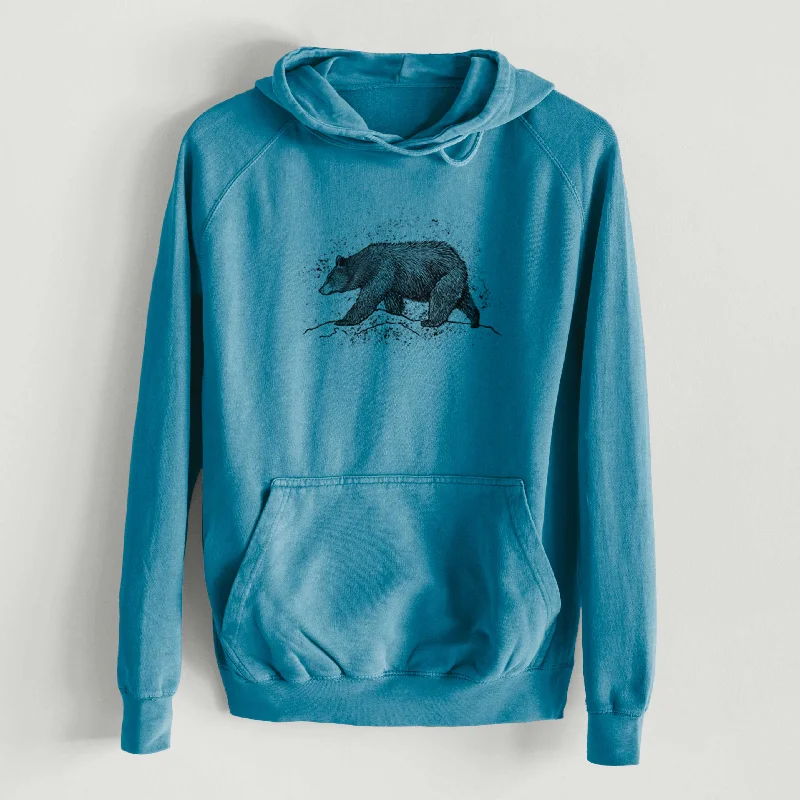 Black Bear  - Mid-Weight Unisex Vintage 100% Cotton Hoodie