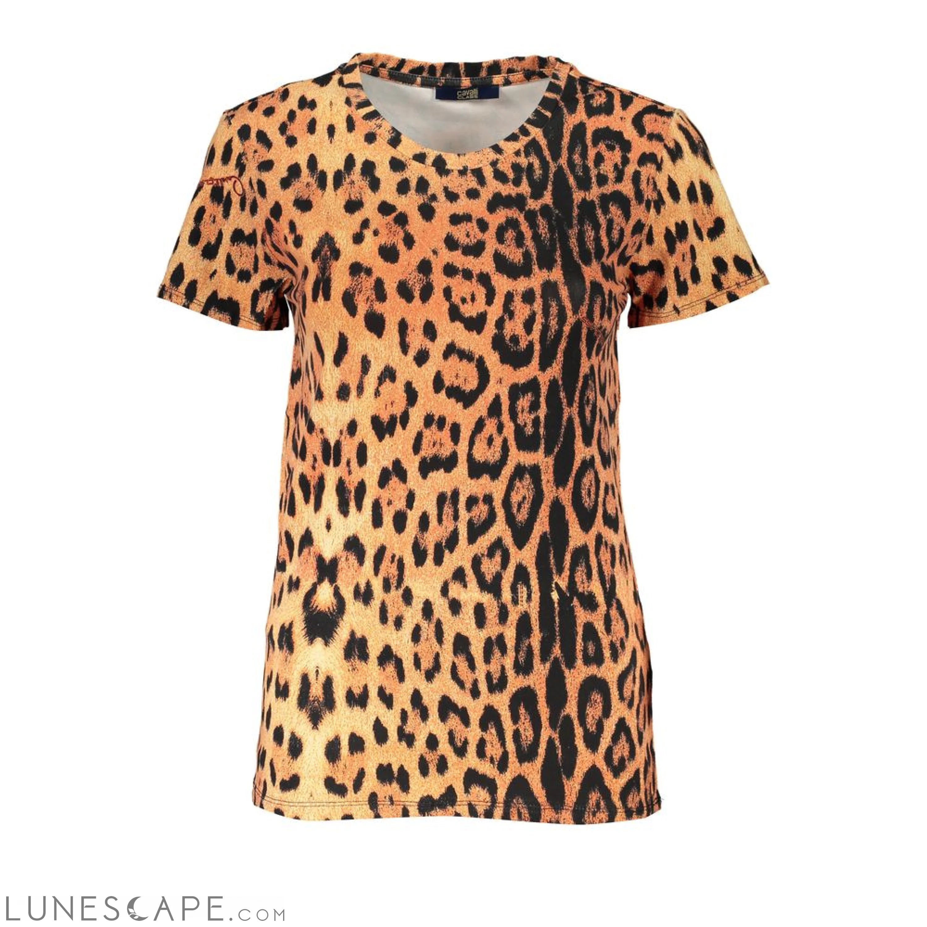 Cavalli Class Orange Cotton Tops & T-Shirt