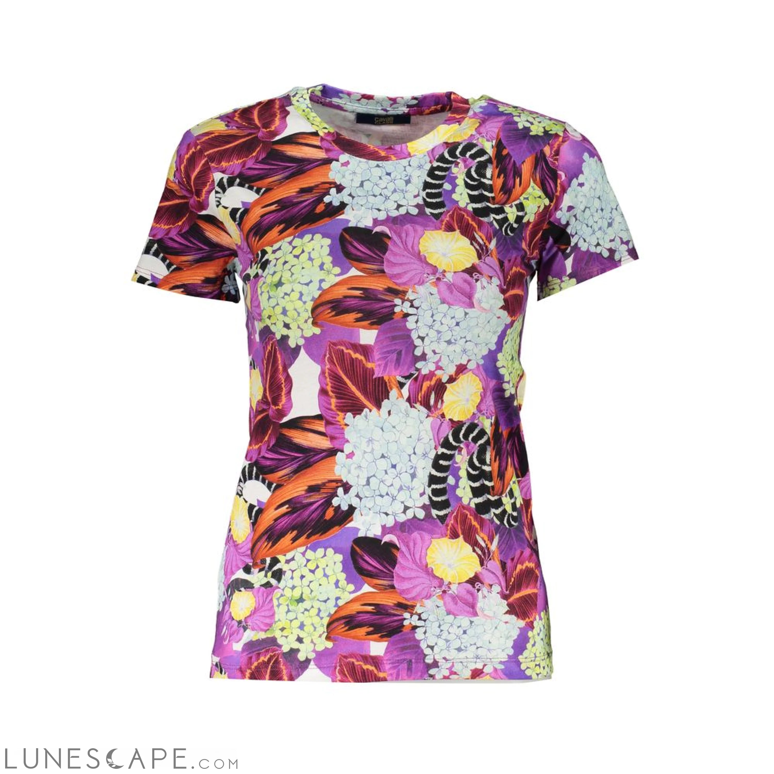 Cavalli Class Purple Cotton Tops & T-Shirt