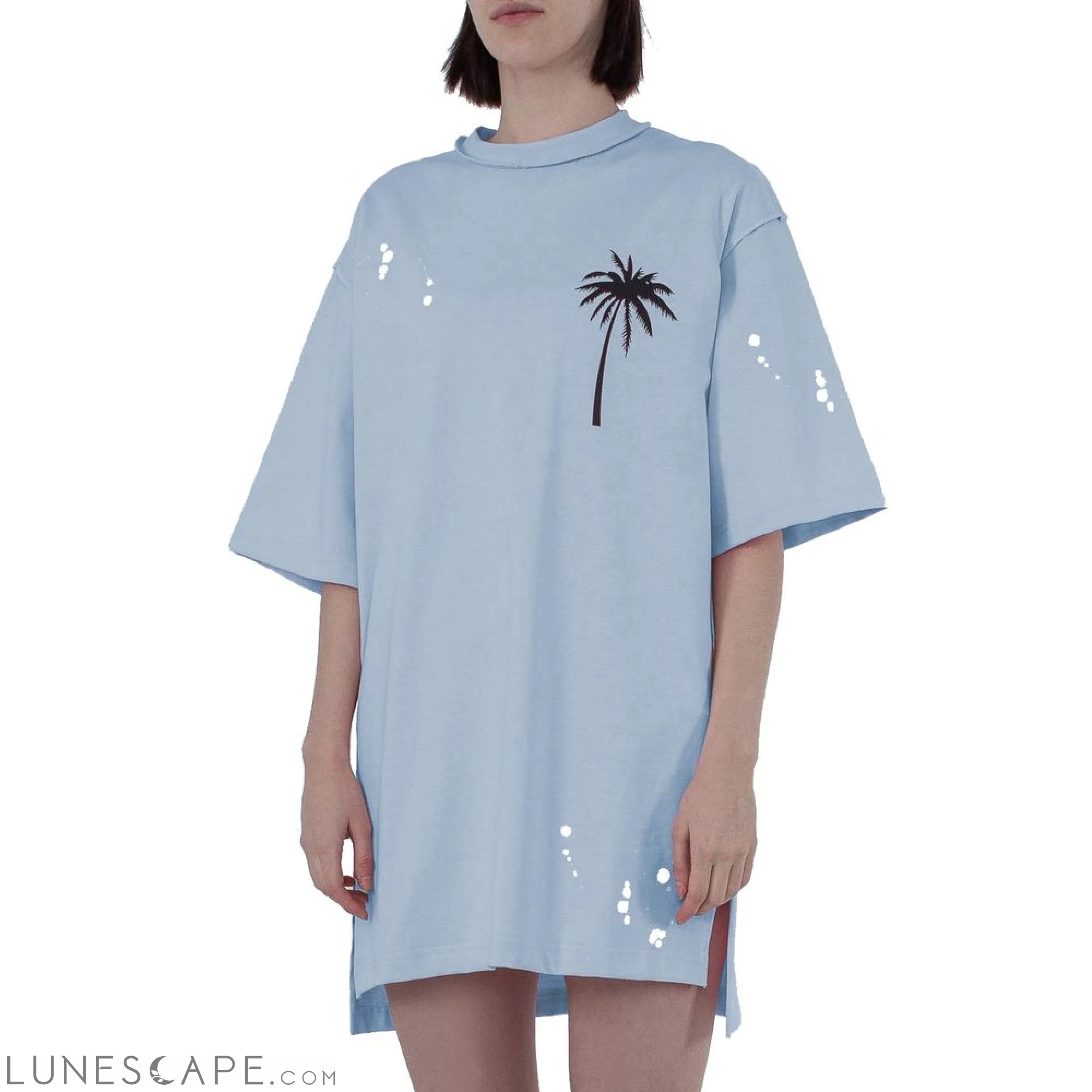 Comme Des Fuckdown Light Blue Cotton Women Dress