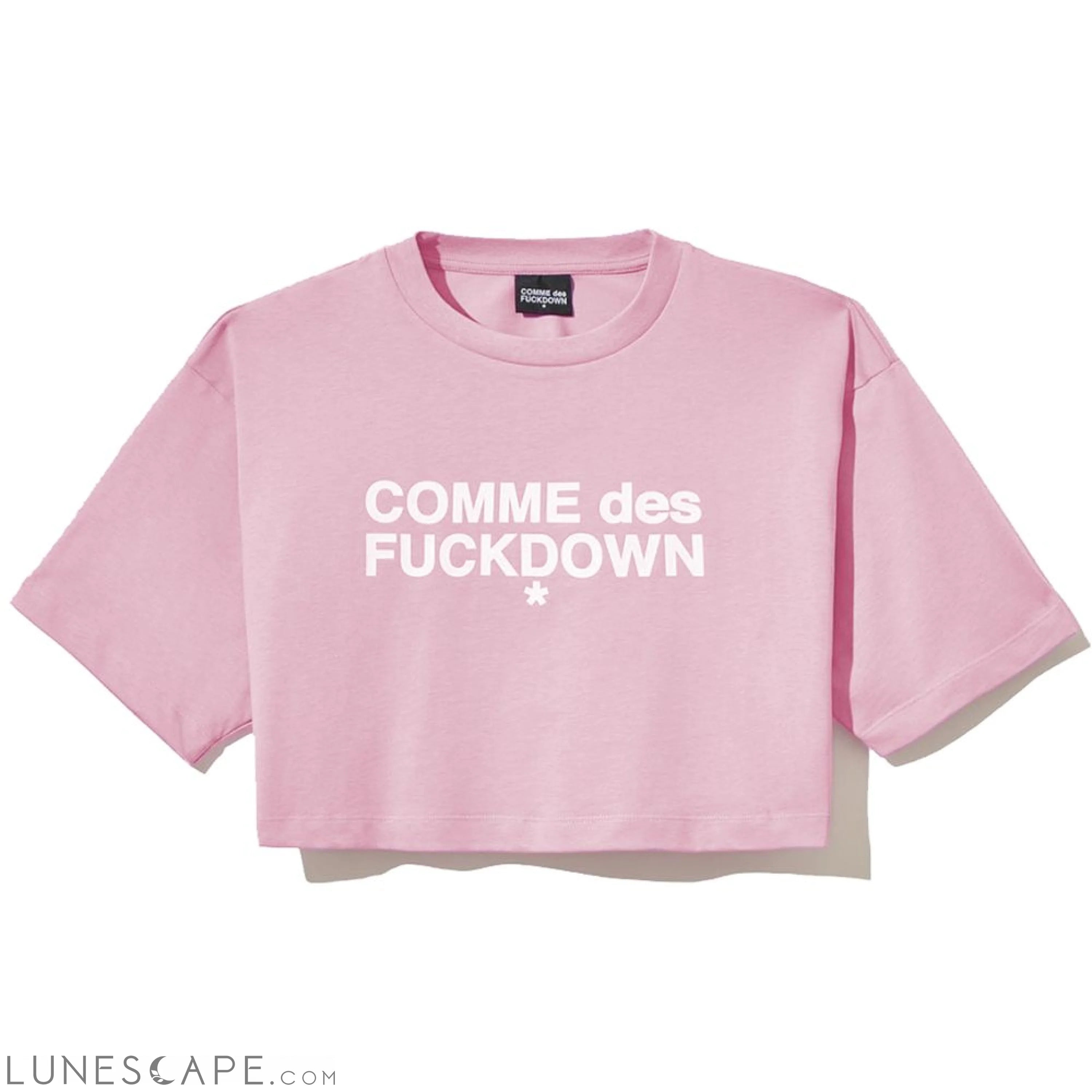 Comme Des Fuckdown Pink Cotton Tops & T-Shirt