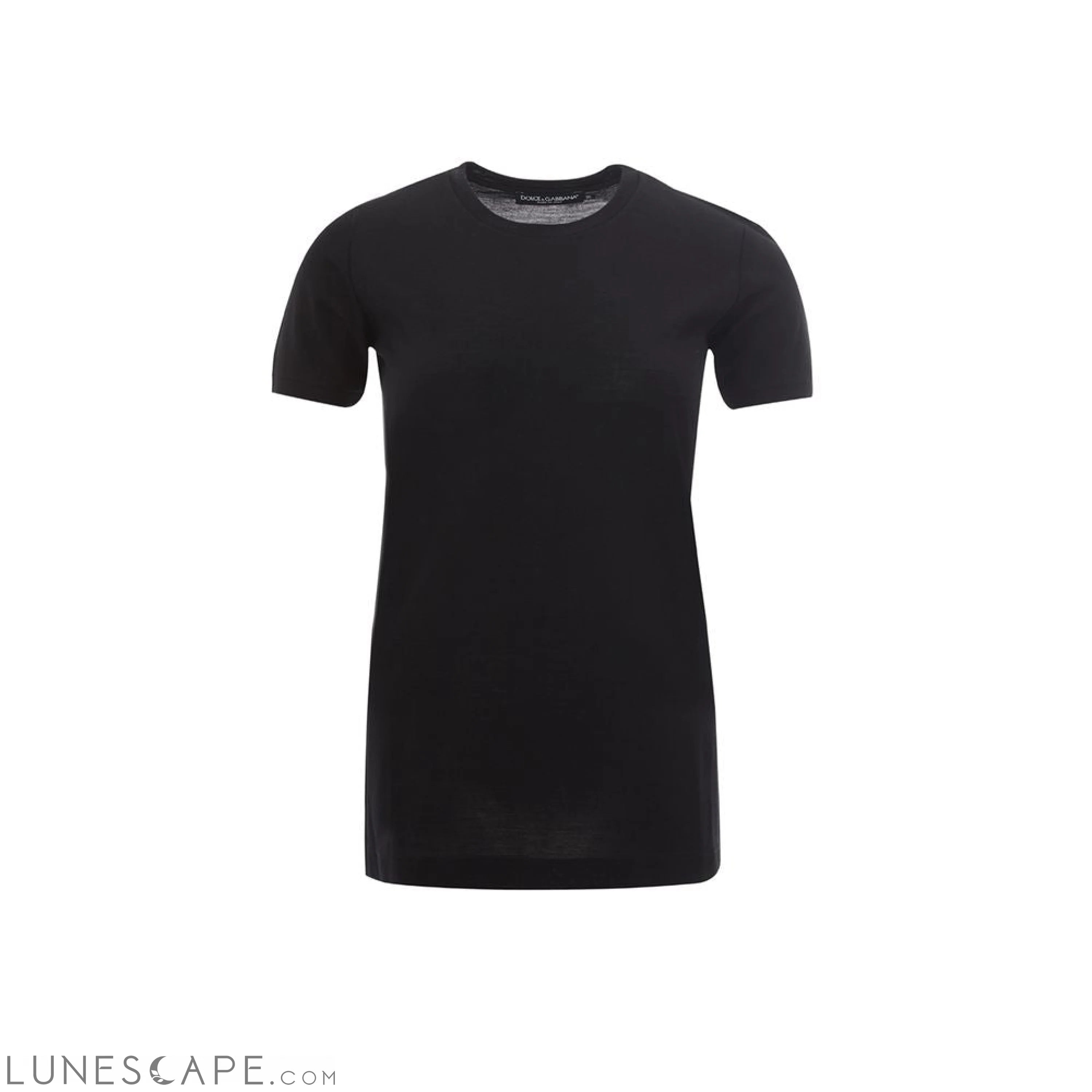 Dolce & Gabbana Black Cotton Tops & T-Shirt