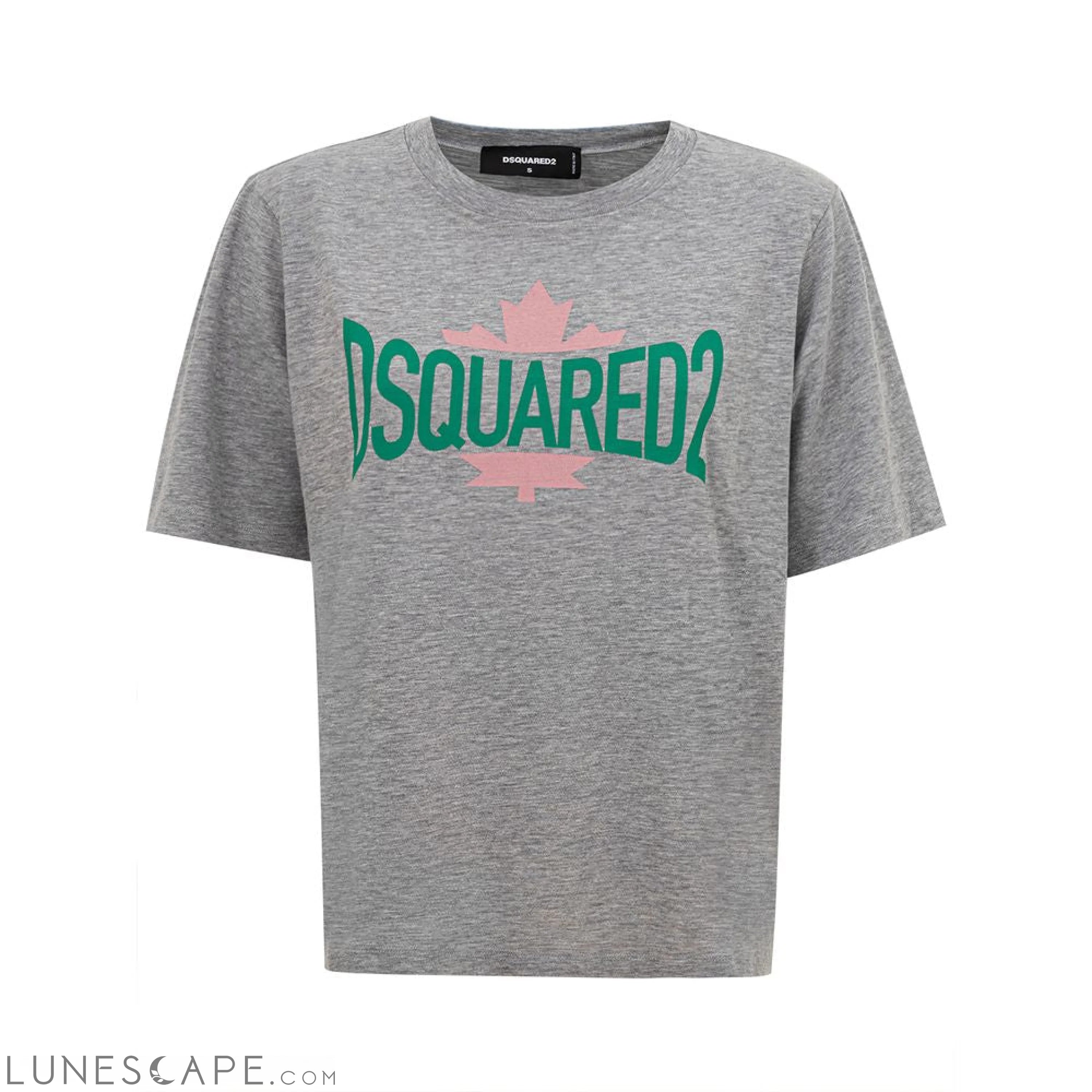 Dsquared² Chic Gray Cotton Tee for the Modern Woman