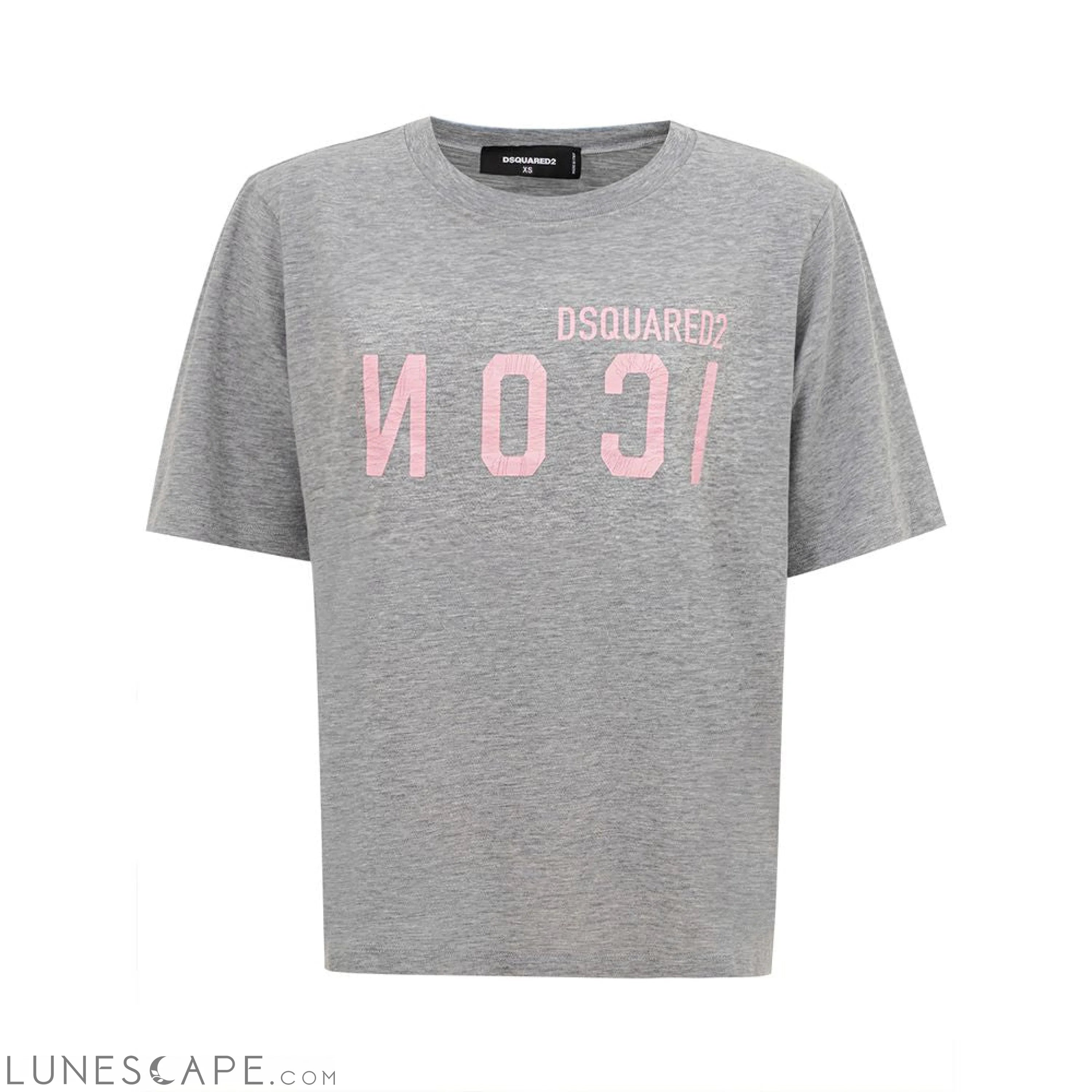 Dsquared² Elegant Gray Cotton Top for Women