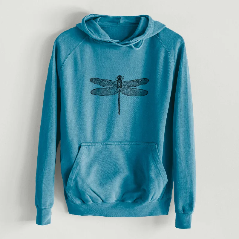 Anax Junius - Green Darner Dragonfly  - Mid-Weight Unisex Vintage 100% Cotton Hoodie