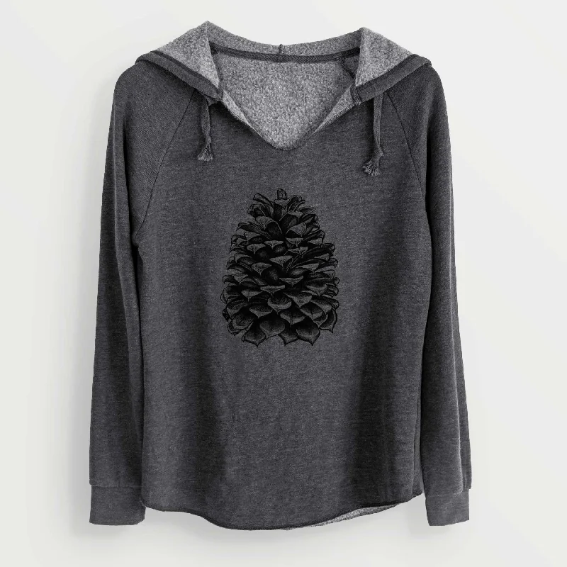 Pinus Jeffreyi - Jeffrey Pine Cone - Cali Wave Hooded Sweatshirt