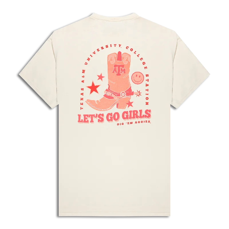 Texas A&M Let's Go Girls Parchment T-Shirt