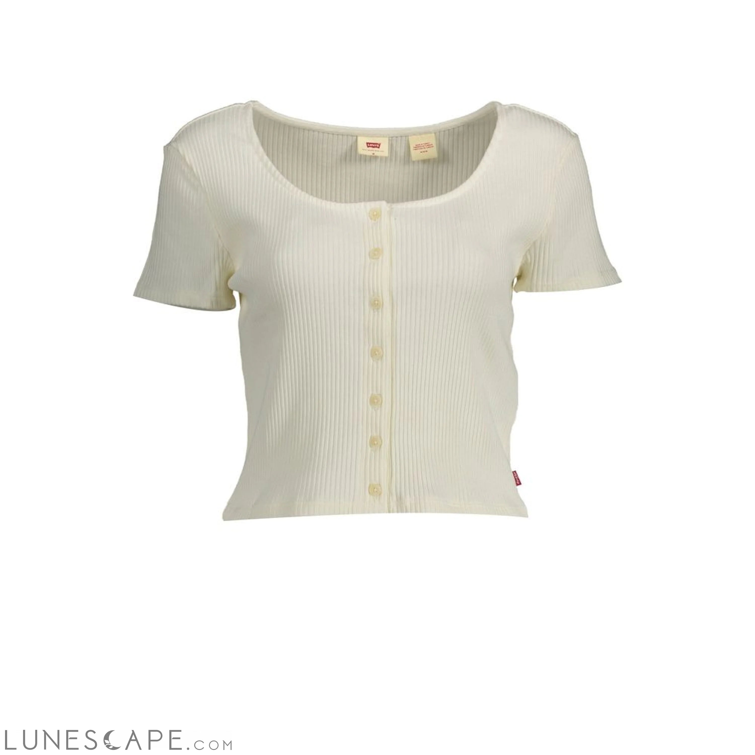 Levi's White Cotton Women Top