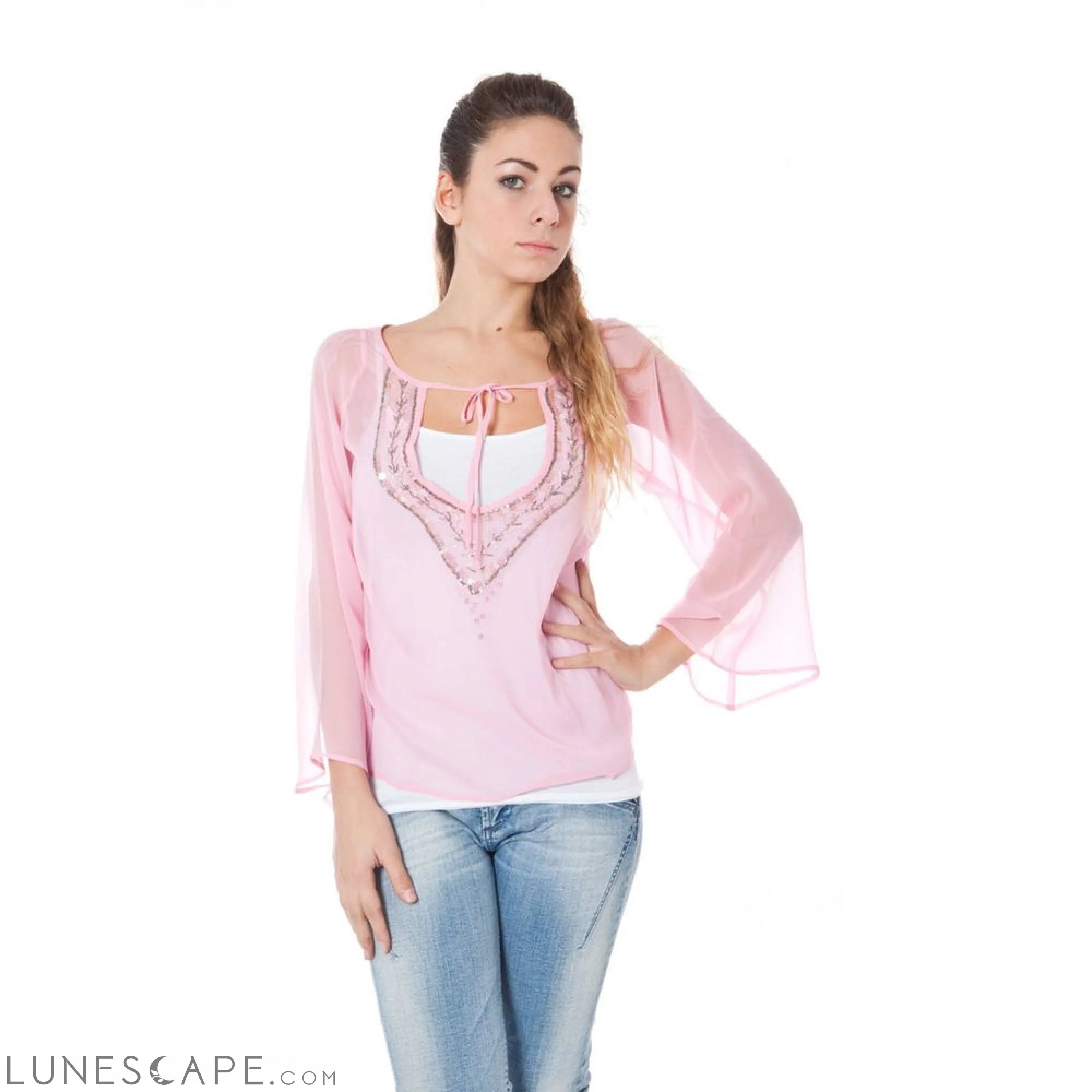 Phard Pink Silk Tops & T-Shirt