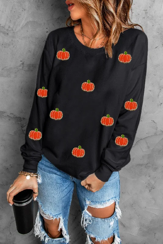 Pumpkin Patch Women's Graphic Long Sleeve Sweatshirt