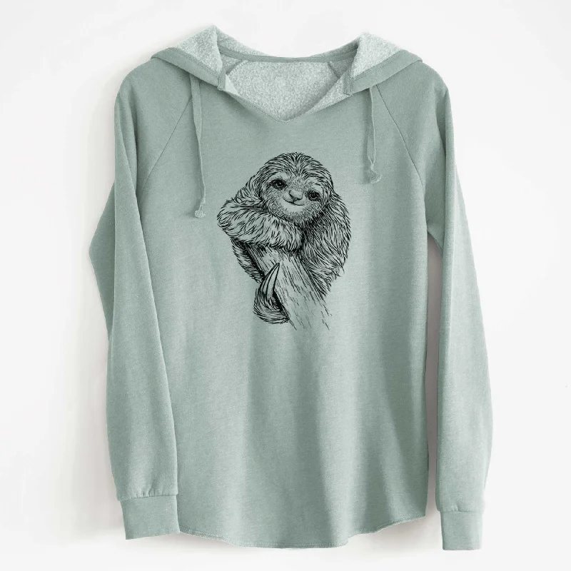 Pygmy Three-toed Sloth - Bradypus pygmaeus - Cali Wave Hooded Sweatshirt