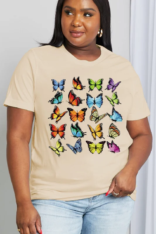 Simply Love Full Size Butterfly Graphic Cotton Tee