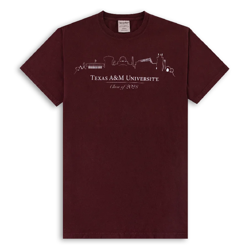 Texas A&M University Skyline 2028 T-Shirt