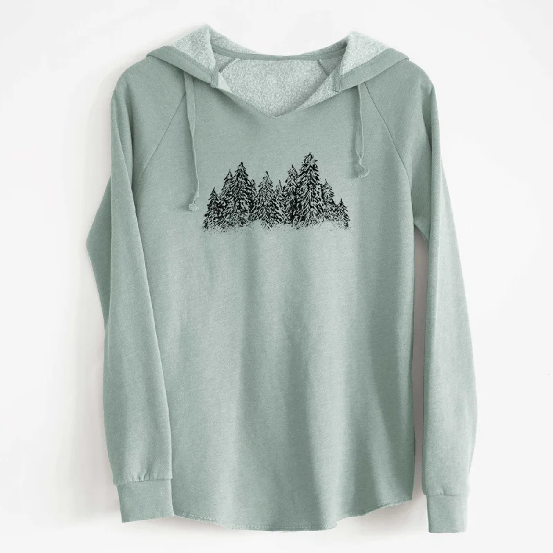 Winter Evergreens - Cali Wave Hooded Sweatshirt