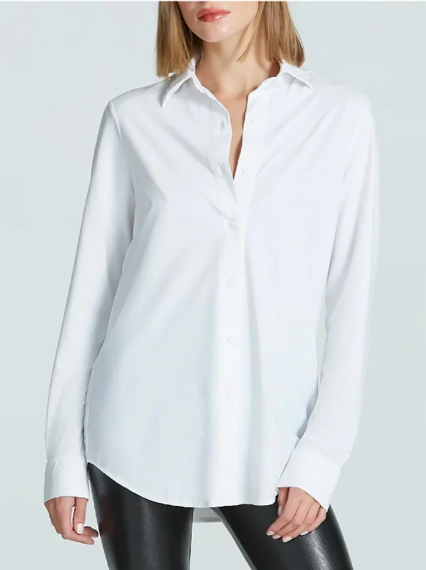 Classic Oversized Button Down Shirt In White