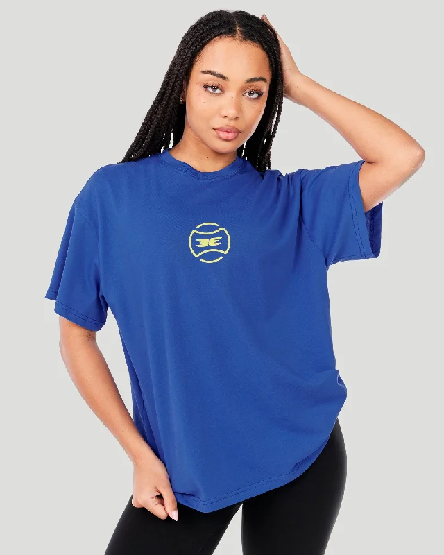 EE Tennis Women's Oversized Tee - Blue