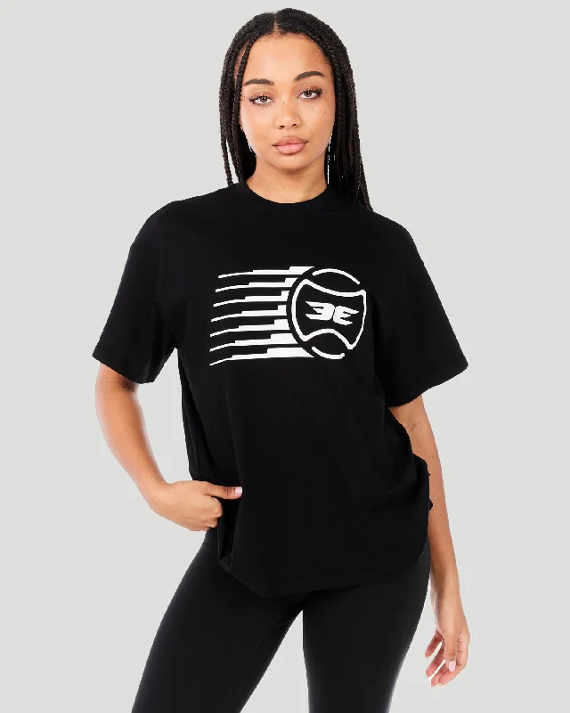 Women's Empire Oversized Tee - Black