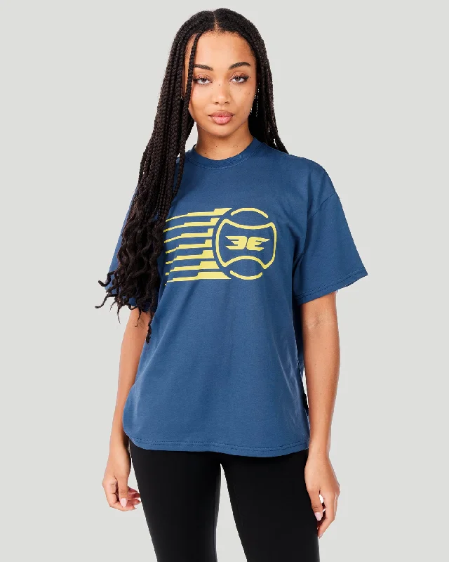 Women's Empire Oversized Tee - Navy