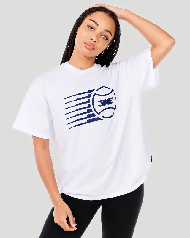 Women's Empire Oversized Tee - White