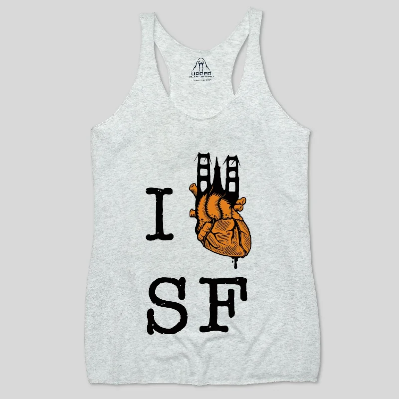 I HEART SF WOMEN'S RACERBACK TANK