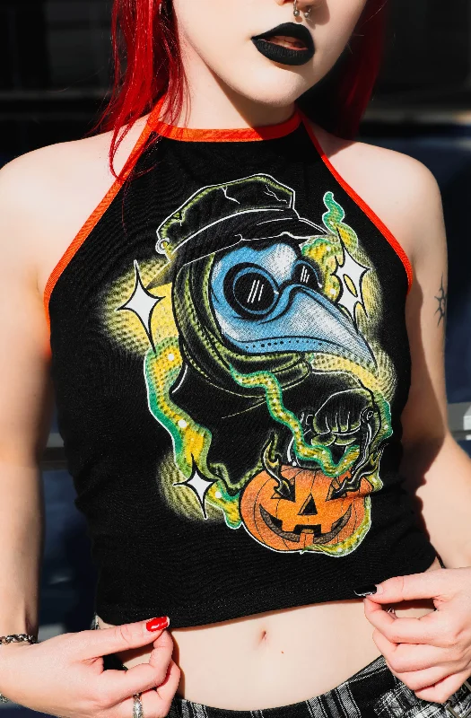 Plague Doctor Halter Top