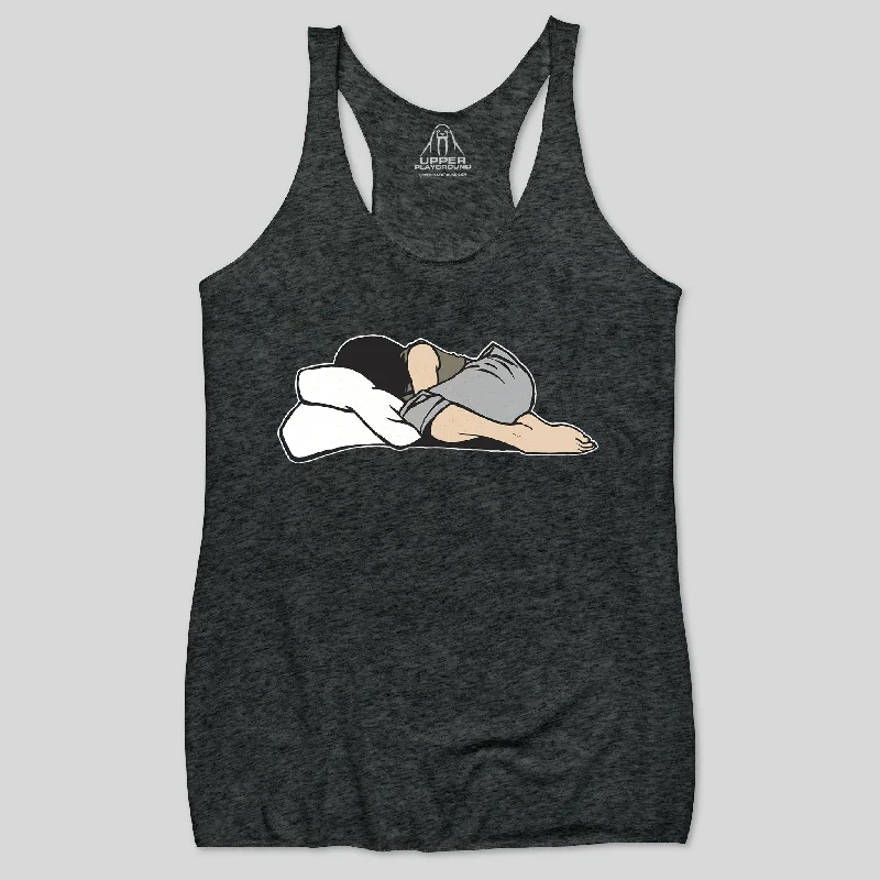 SLEEPING GIRL WOMEN'S RACERBACK TANK