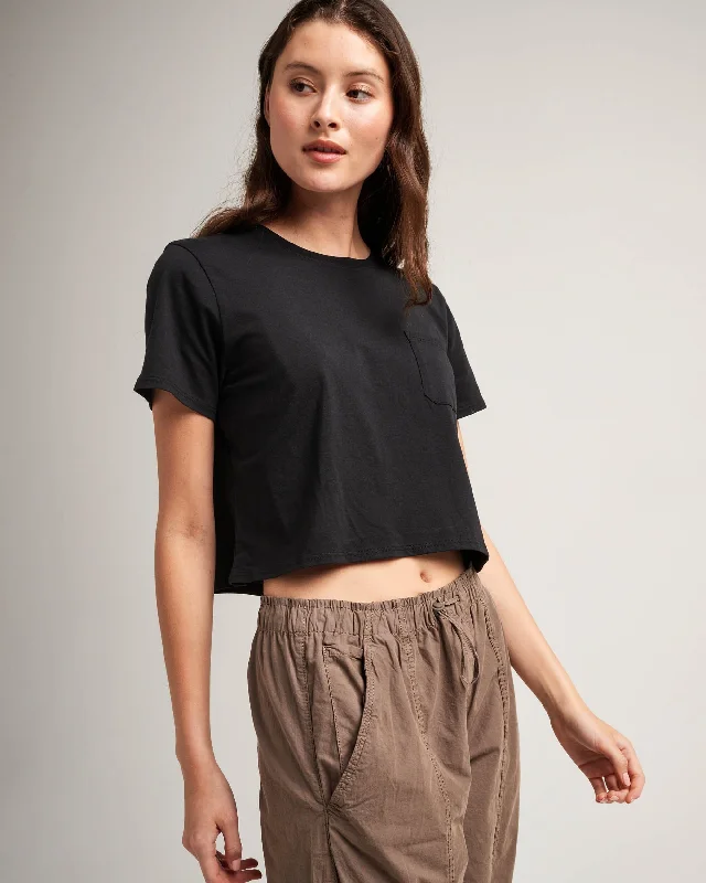 Women's Pima Boxy Crop Tee