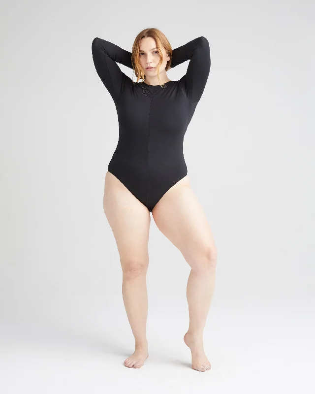 Women's Soft Stretch Modal Shirred Bodysuit