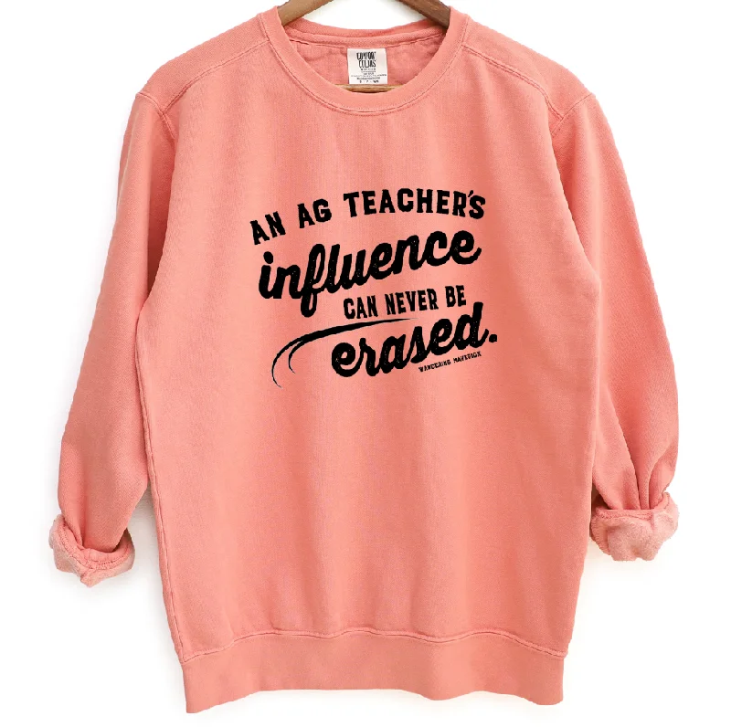 An Ag Teacher's Influence Can Never Be Erased Crewneck (S-3XL) - Multiple Colors!