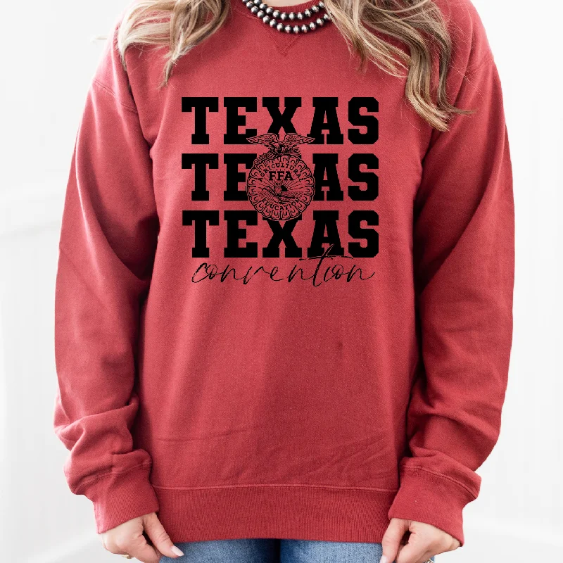 Black Emblem TX FFA Crewneck (S-3XL) - Multiple Colors!