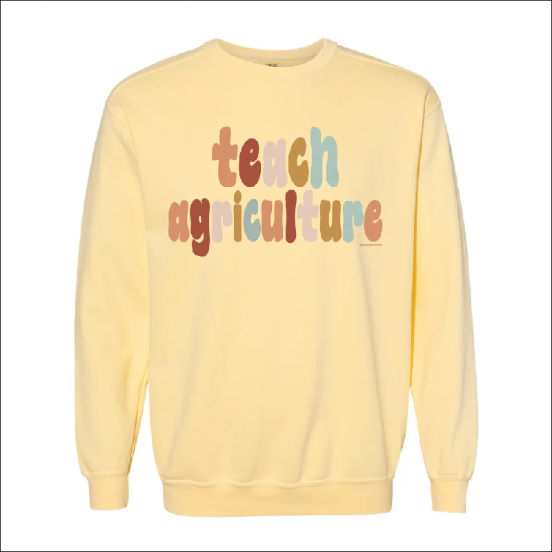 Boho Teach Agriculture Crewneck (S-3XL) - Multiple Colors!