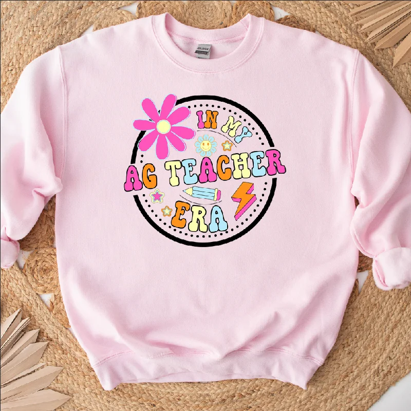 Groovy In My Ag Teacher Era Crewneck (S-3XL) - Multiple Colors!