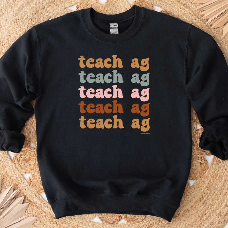 Groovy Teach Ag Crewneck (S-3XL) - Multiple Colors!