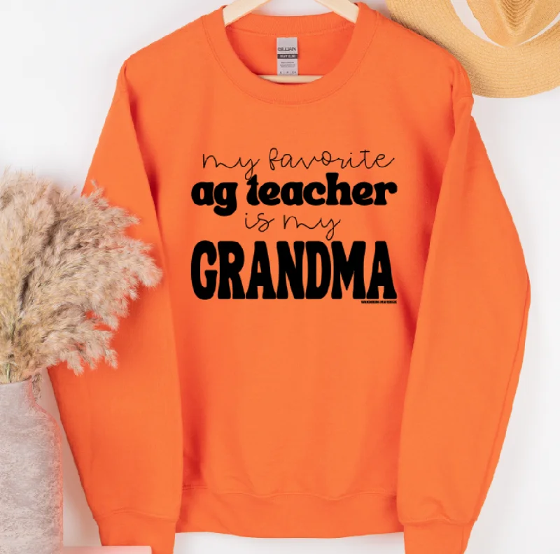 My Favorite Ag Teacher Is My Grandma Crewneck (S-3XL) - Multiple Colors!