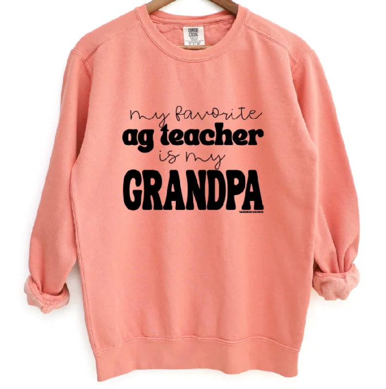 My Favorite Ag Teacher Is My Grandpa Crewneck (S-3XL) - Multiple Colors!