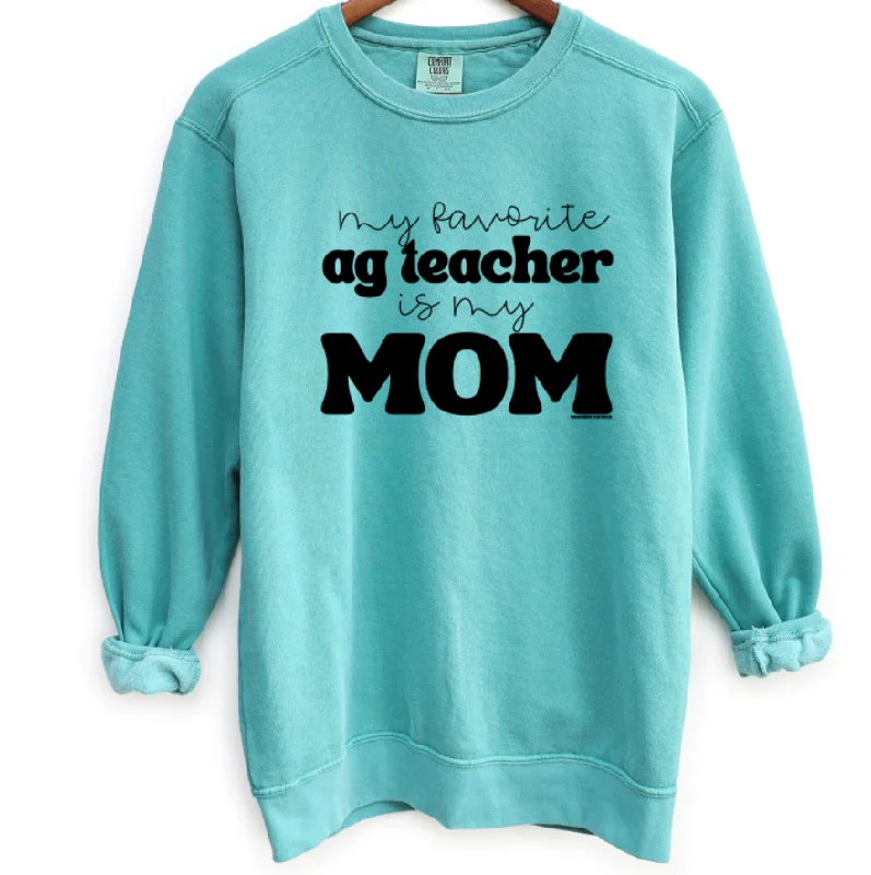 My Favorite Ag Teacher Is My Mom Crewneck (S-3XL) - Multiple Colors!