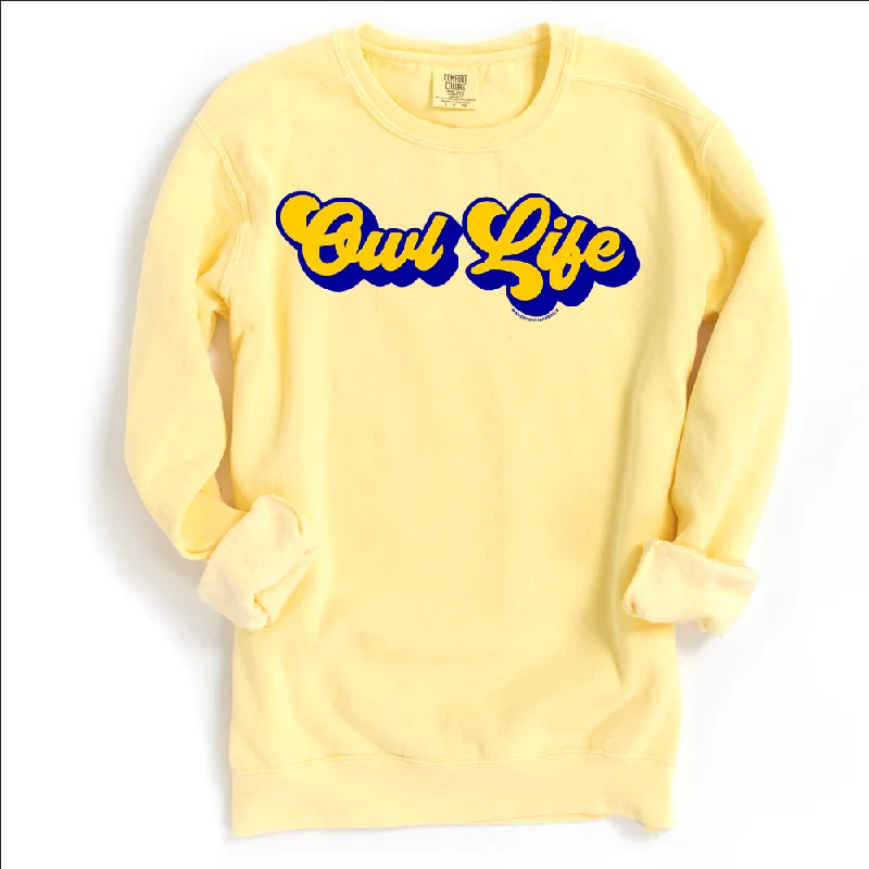 Owl Life Crewneck (S-3XL) - Multiple Colors!