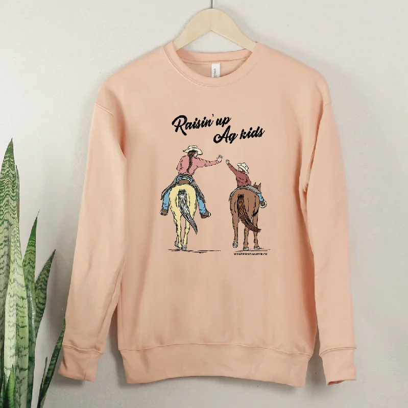 Raisin Up Ag Kids Horse Crewneck (S-3XL) - Multiple Colors!