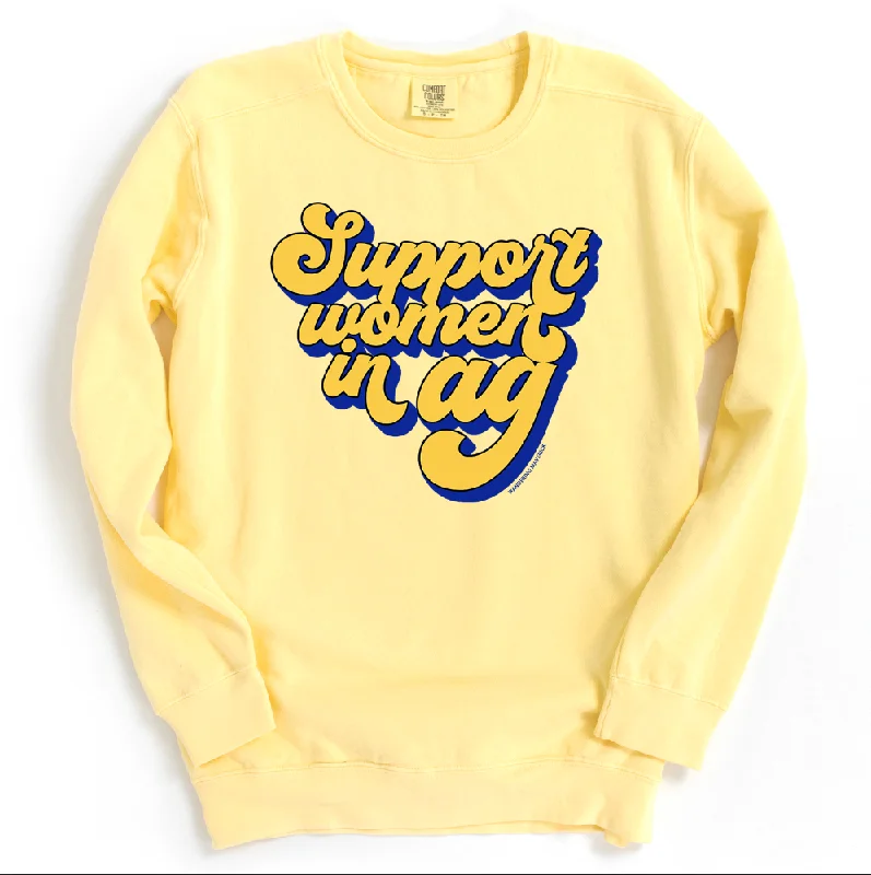 Retro Support Women In Ag FFA Crewneck (S-3XL) - Multiple Colors!