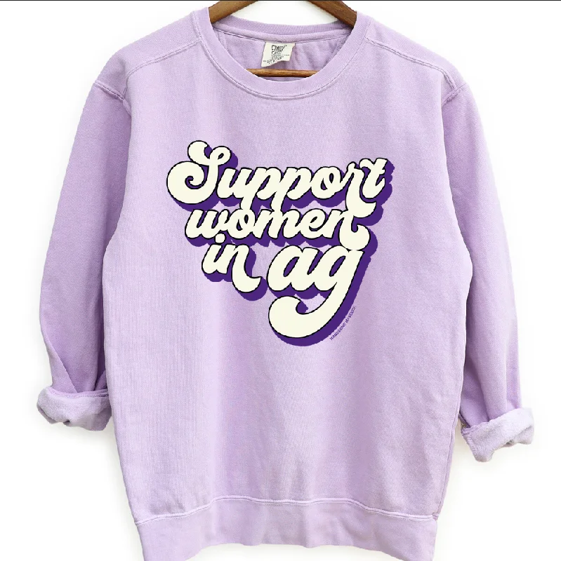 Retro Support Women In Ag Purple Crewneck (S-3XL) - Multiple Colors!