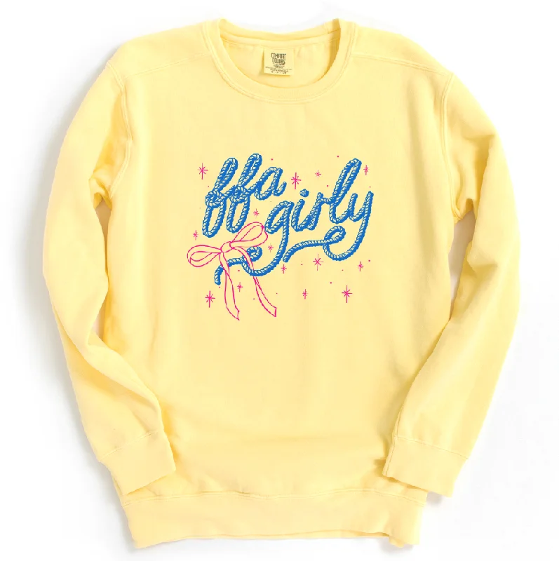 Rope Bow FFA Girly Crewneck (S-3XL) - Multiple Colors!